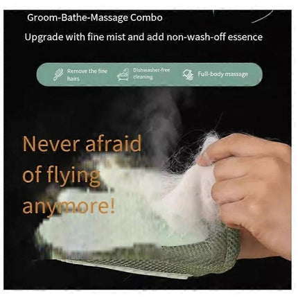 Pet Hair Removal Glove, Cat / Dog Grooming Gloves,Deshedding Tools