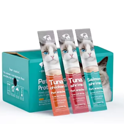 Offer 32 items FOR CAT (WET FOOD AND SNACK LIQUID)