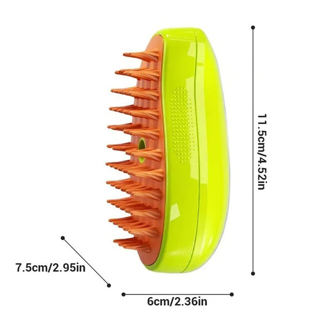 Mango 3 in 1 Electric Steam Brush for Cat Dog, Pet Grooming Massage Comb, Steamy Sprayer for Shedding and Hair Care