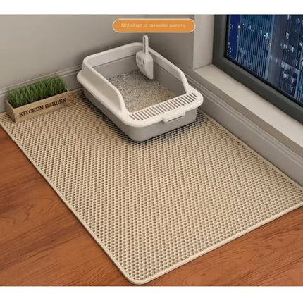 Double Layer Cat Litter Mat Waterproof Non Slip Pet Litter Trap Mat