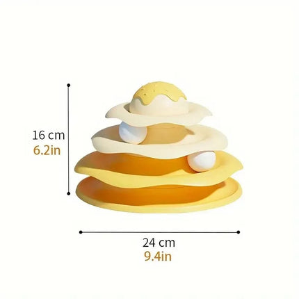 Funny Cat Toy Pet Toys Plastic Tower Interactive Track Ball Playing Game 3 Level