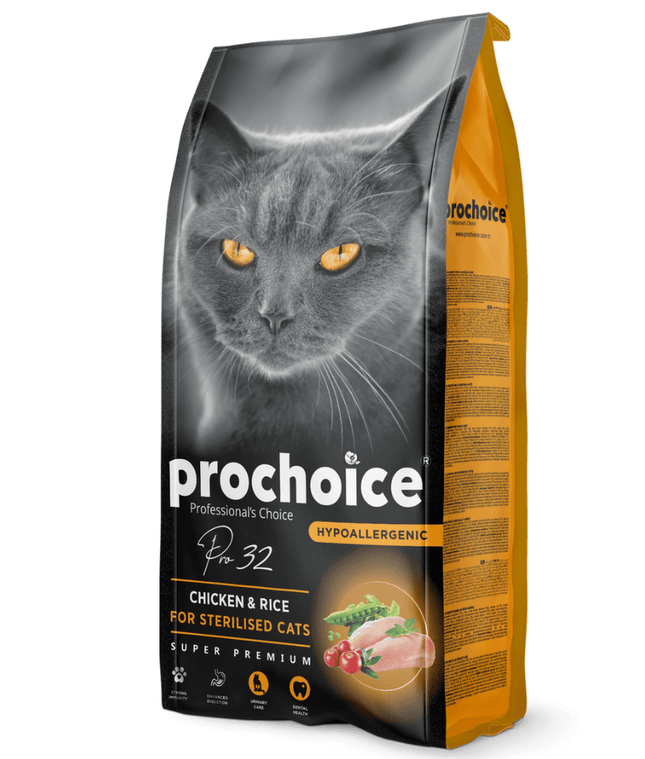 Prochoice hypoallergenic Dry food for Sterilized cats Chicken flavor 15kg