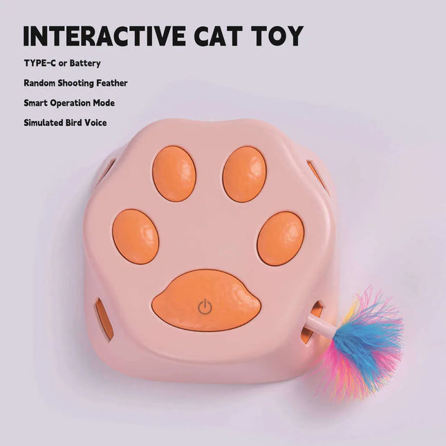 Interactive Cat Toy with Automatic Motion, Plush & Durable, Battery-Powered, Kee
