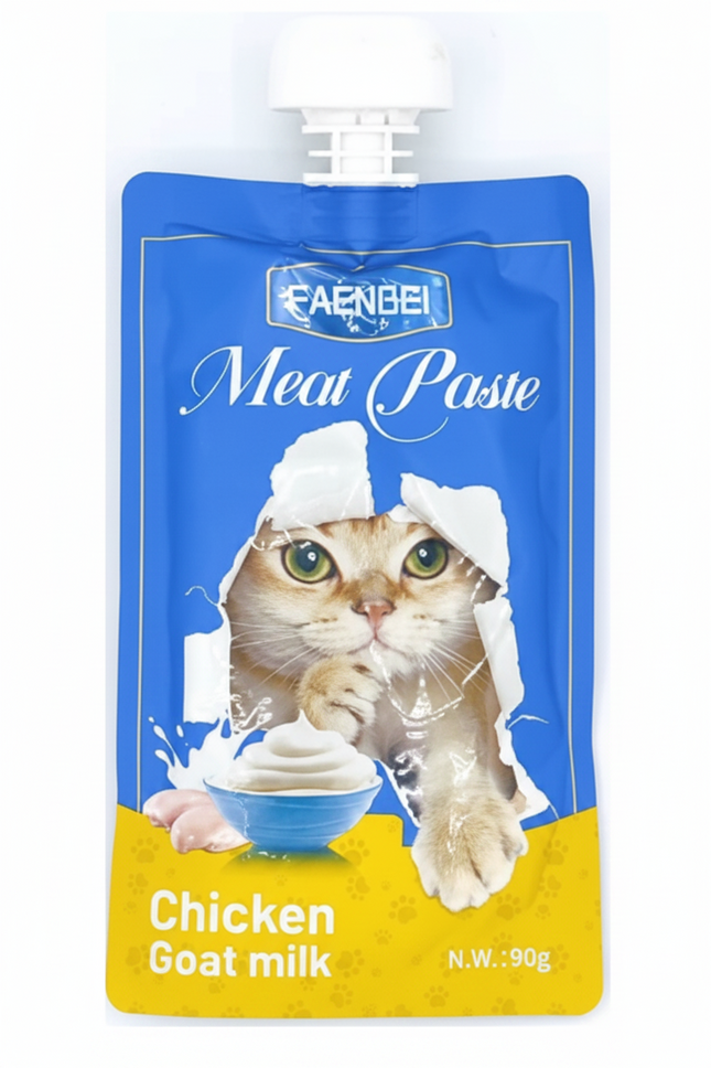 Premium Faenbei Cat Food Snacks in Convenient Pouch